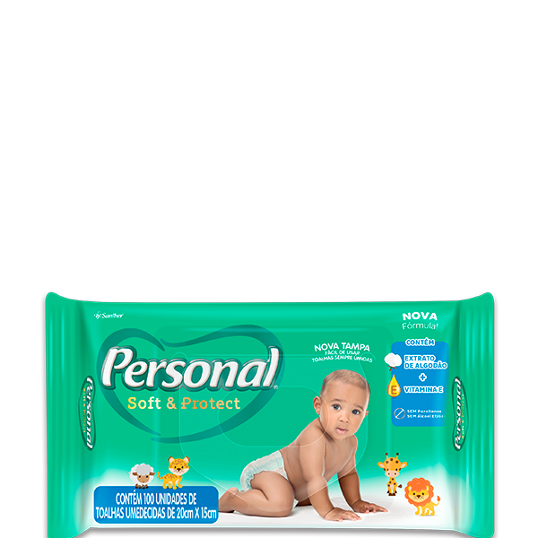 Personal Toalhas 100 unidades